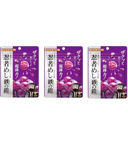 Amazon | 《40個セット》忍者 めし 鉄の鎧 グレープ味 40g×40個 | ノー